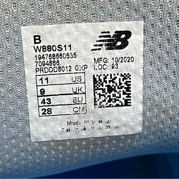 New Balance Fresh Foam X 880v11 Gray Women's Running Shoes Size 11B - Picture 4 of 16